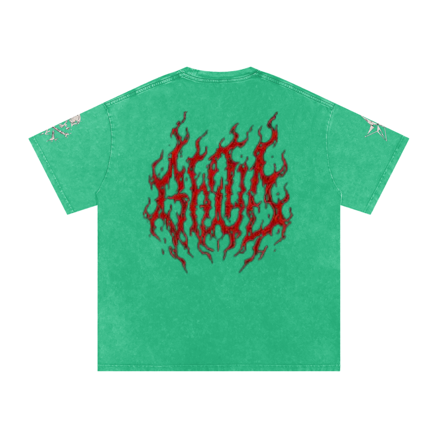 Dark Deeds Snow Washed Oversized Cotton T-Shirt