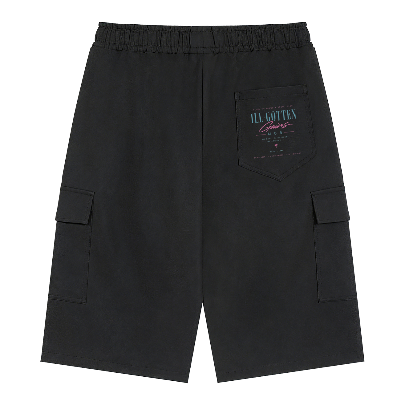 Ill Gotten Gains Mob X NoirVault - Unisex Drawstring Cargo Shorts