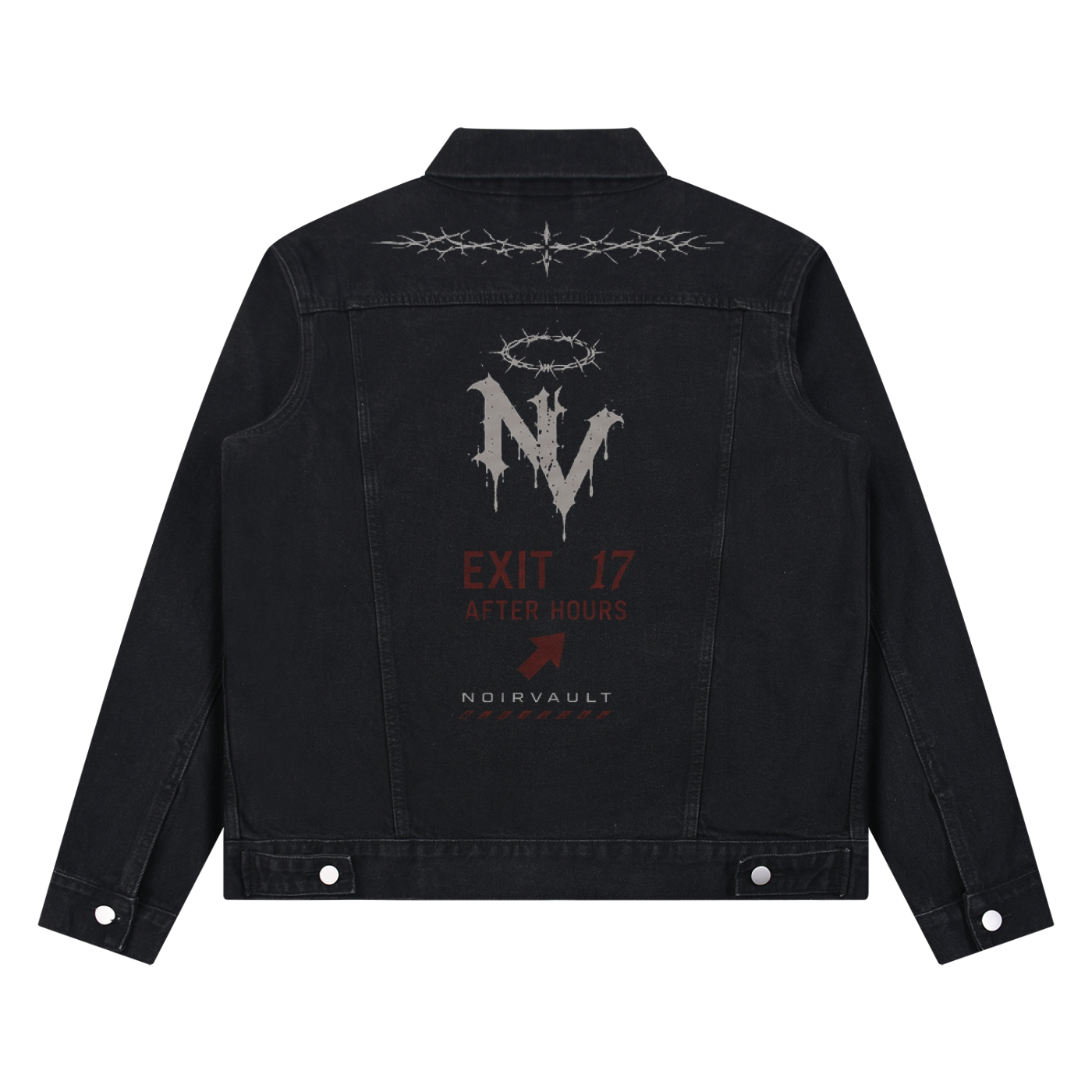 Panther’s Story Unisex Vintage Wash Denim Jacket