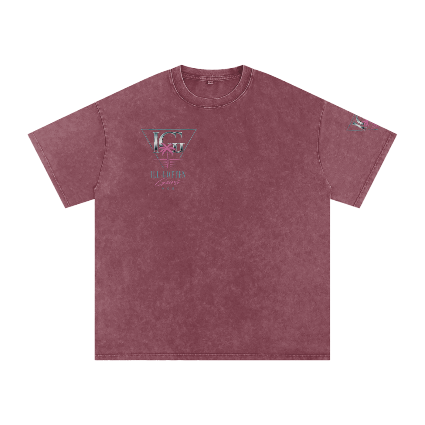 Ill Gotten Gains Mob X NoirVault - Snow Washed Oversized Cotton T-Shirt