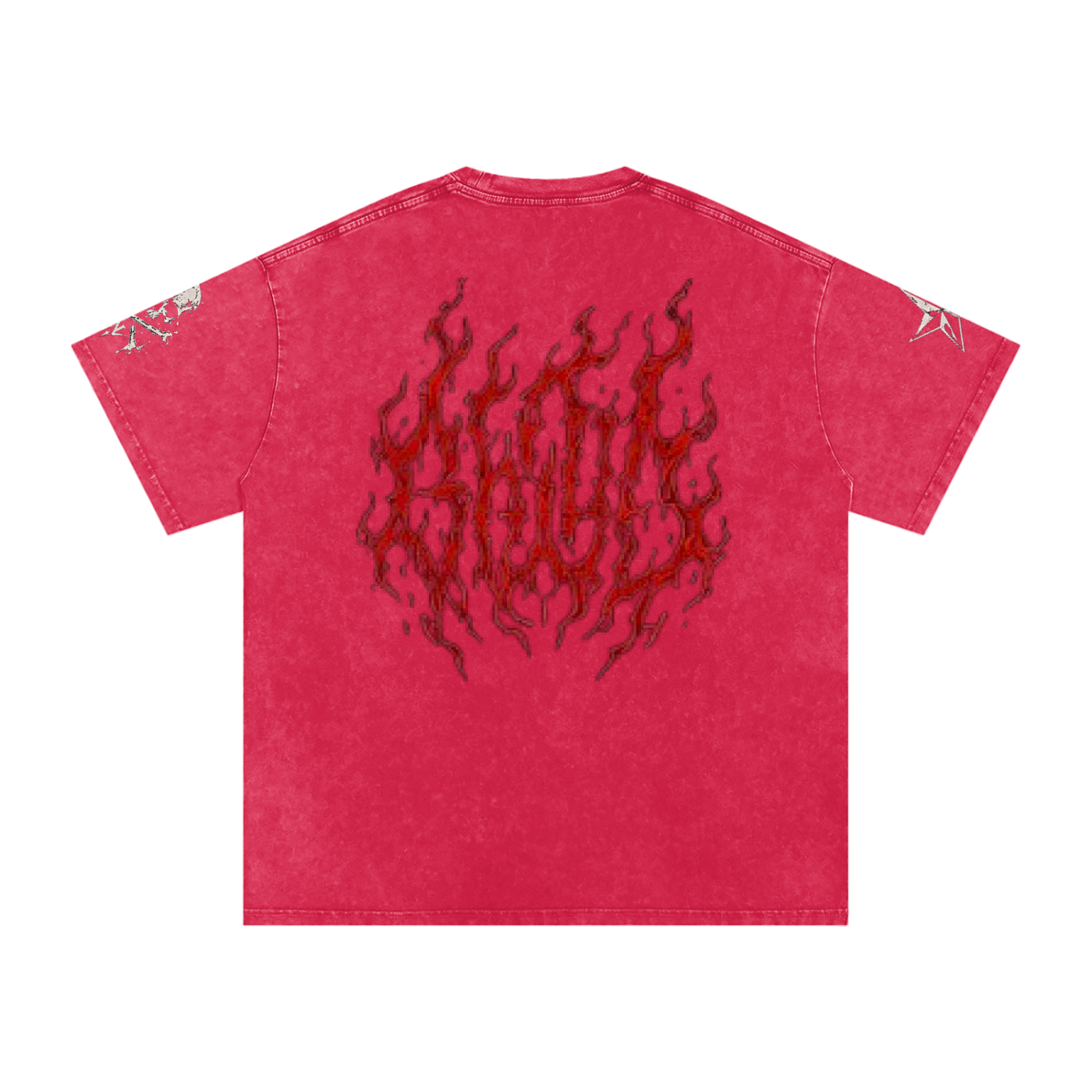 Dark Deeds Snow Washed Oversized Cotton T-Shirt