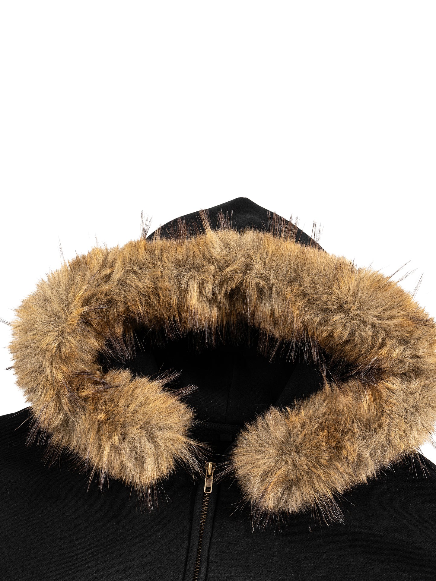 La Maison du Noir XVII - Sun Fade Boxy Detachable Fur Hoodie