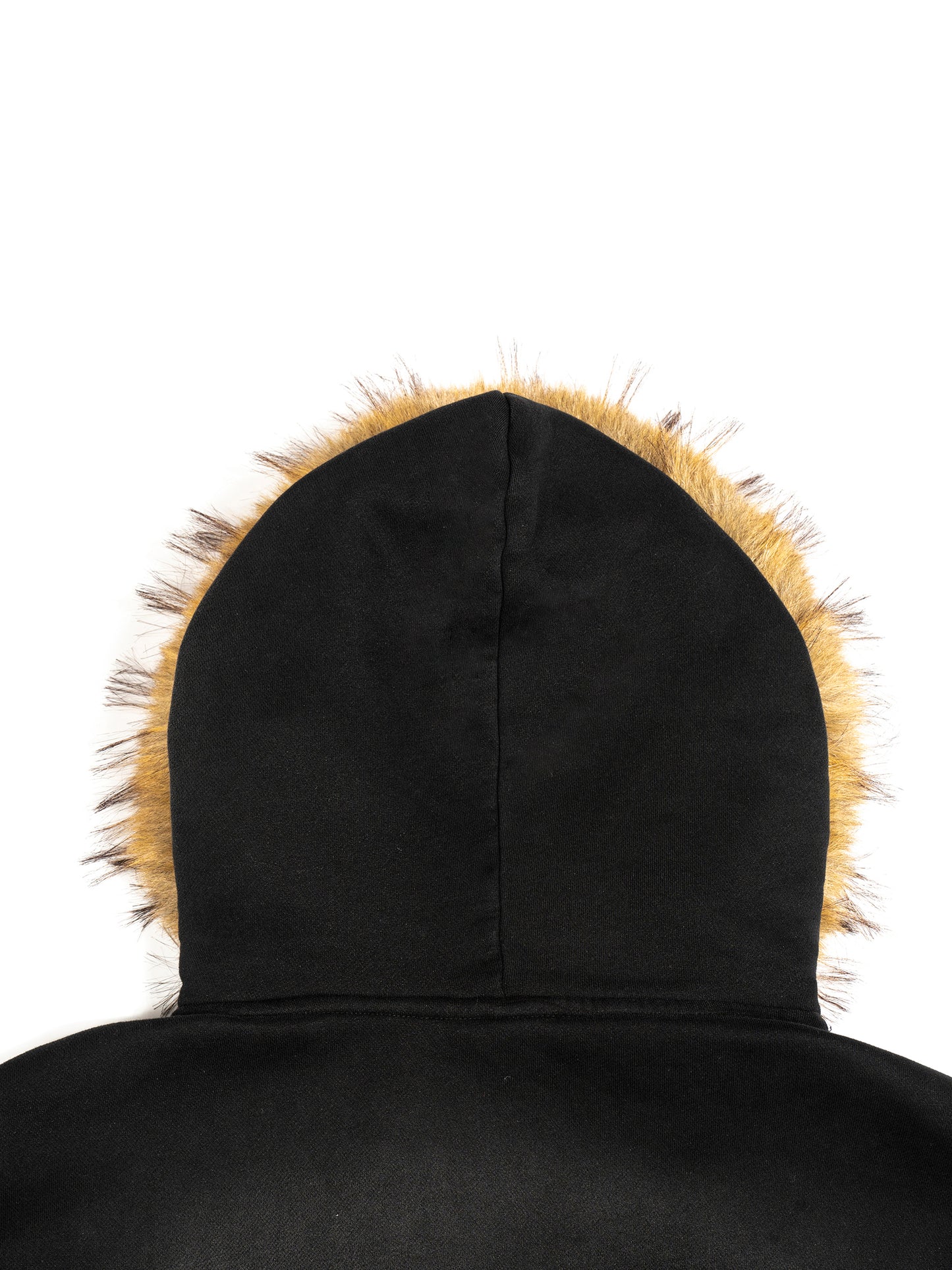 La Maison du Noir XVII - Sun Fade Boxy Detachable Fur Hoodie
