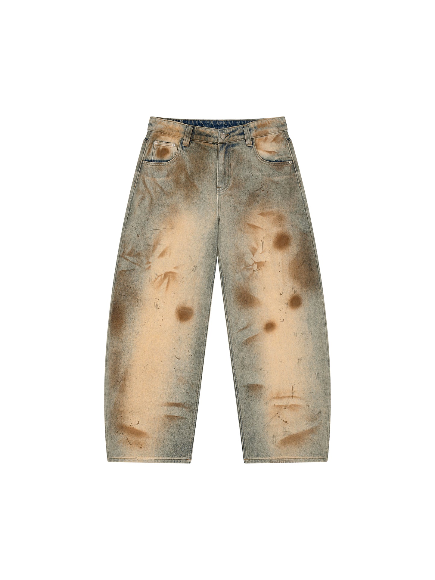 La Maison Du Noir - Men’s Vintage Wash Barrel Leg Jeans