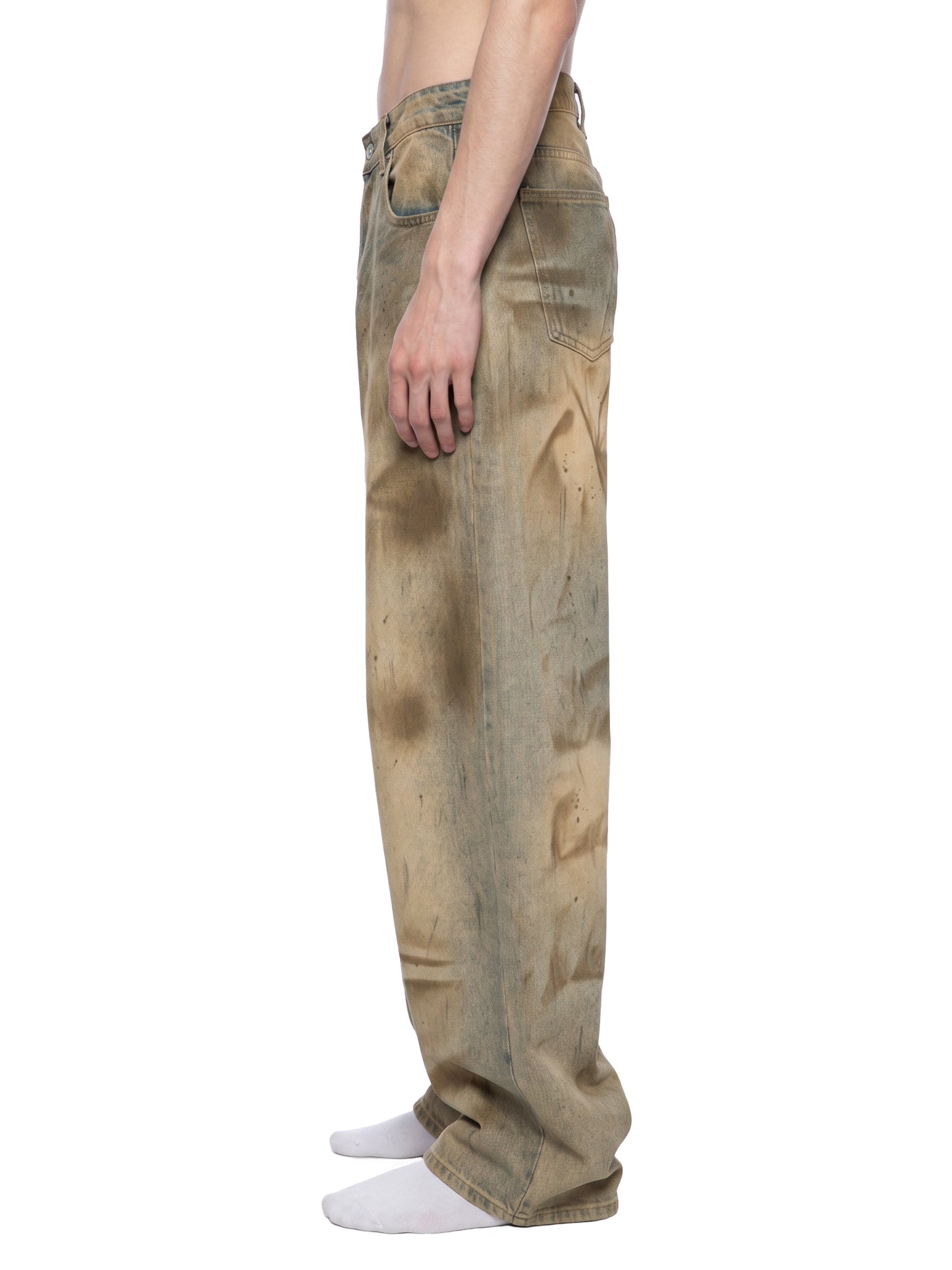 La Maison Du Noir - Men’s Vintage Wash Barrel Leg Jeans
