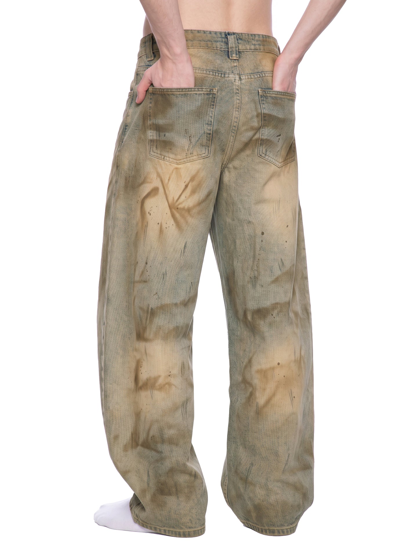 La Maison Du Noir - Men’s Vintage Wash Barrel Leg Jeans